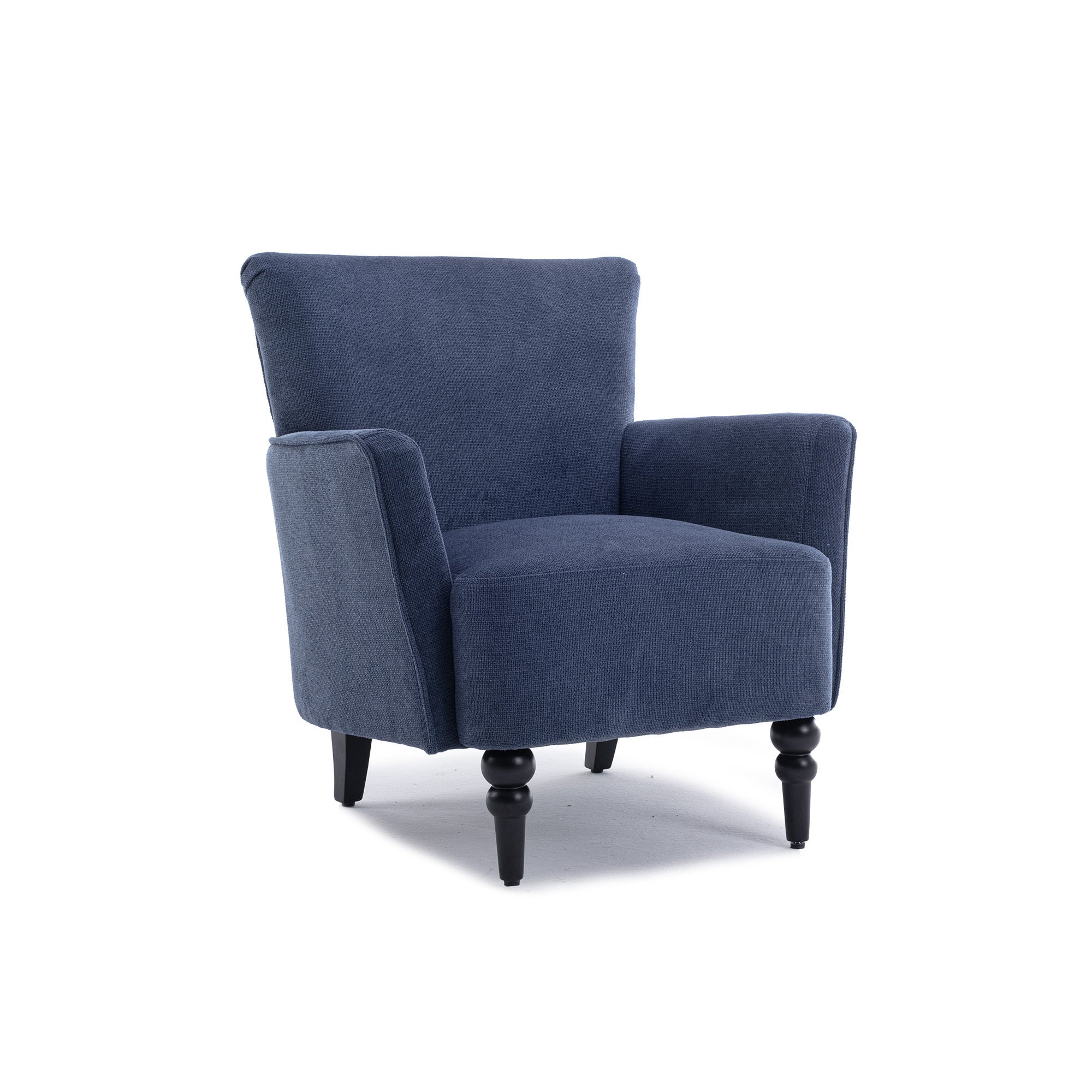 Olivia Blue Linen Accent Arm Chair