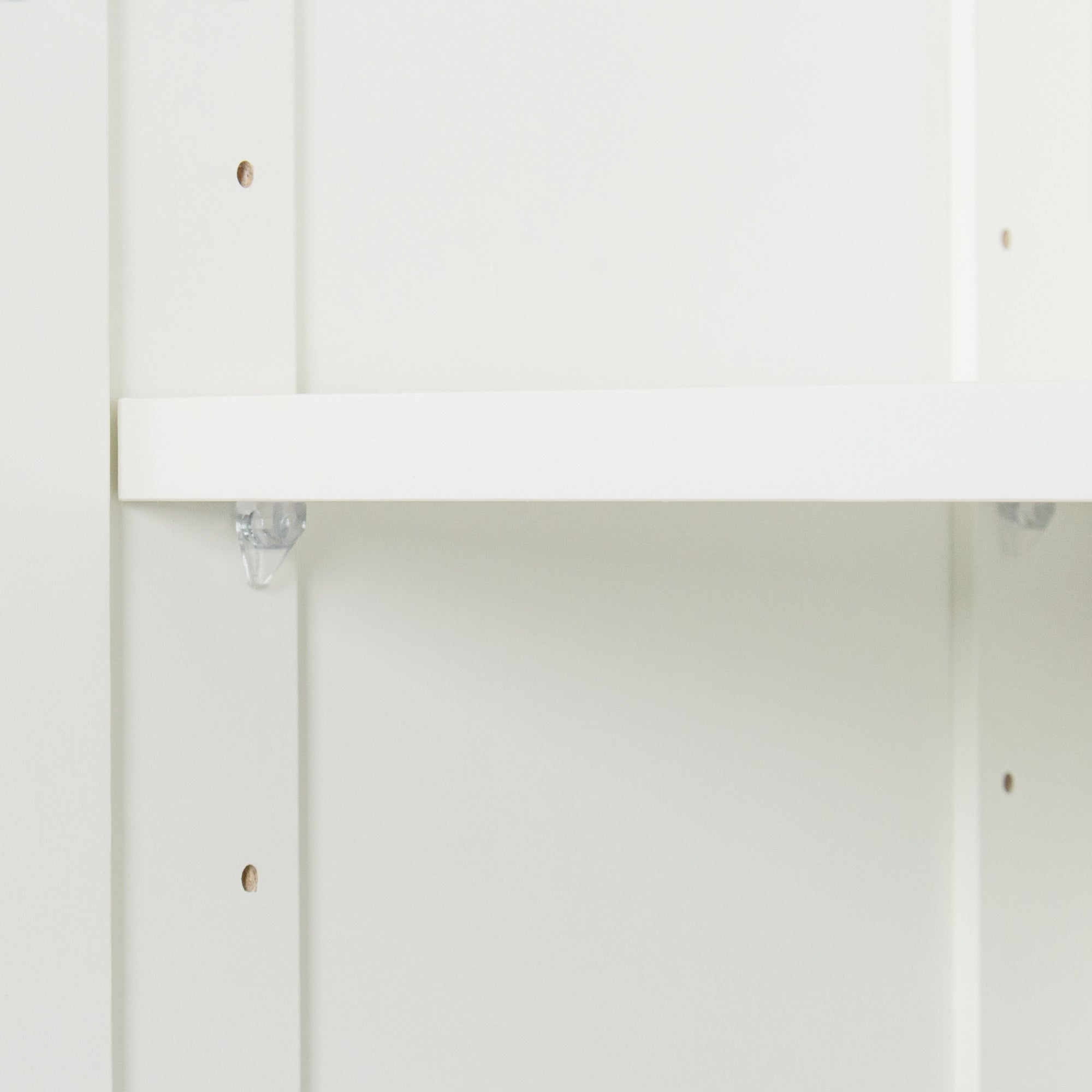 70.87" Tall White Shaker Storage Cabinet with Two Doors