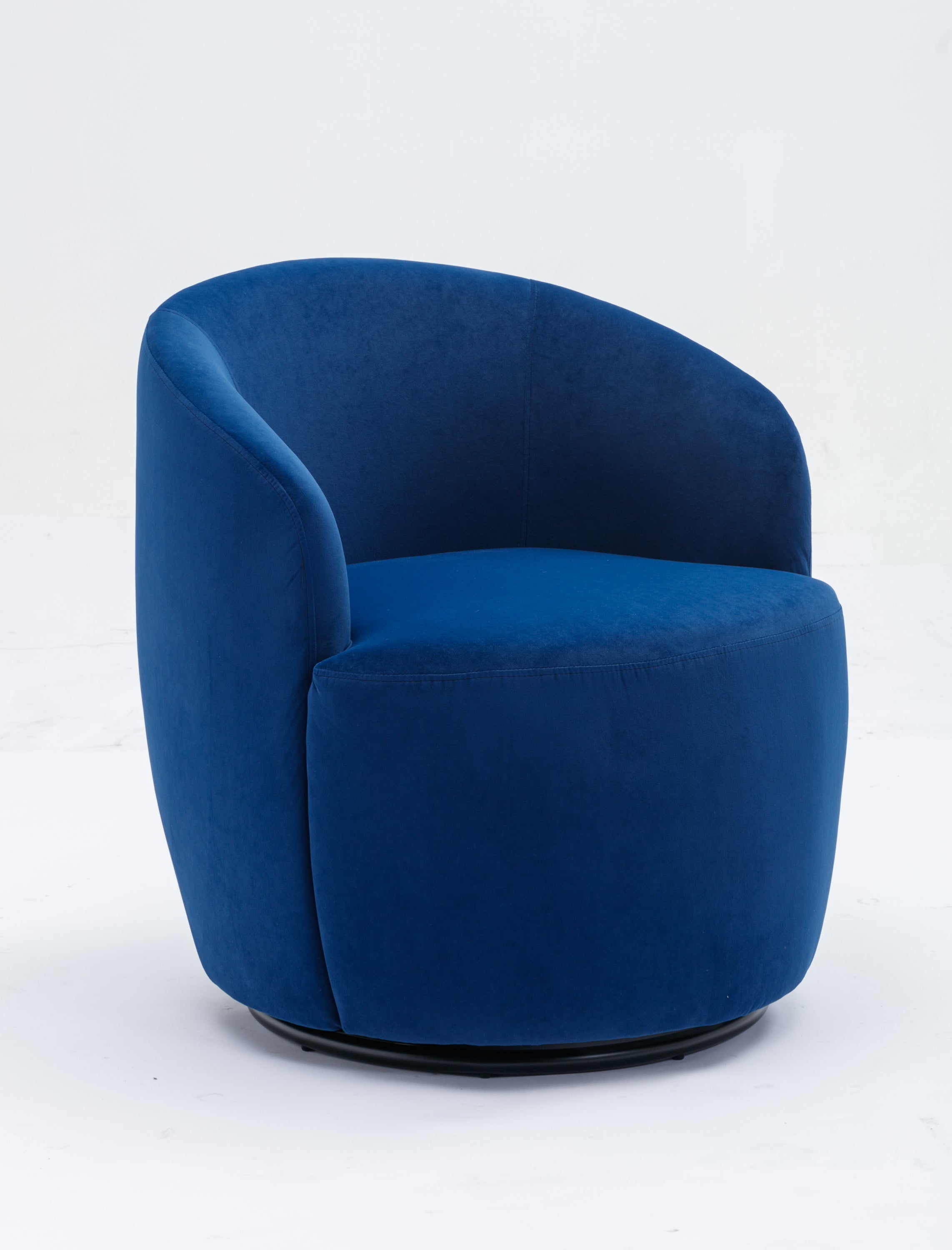 Nikki Luxury Velvet Swivel Accent Barrel Chair