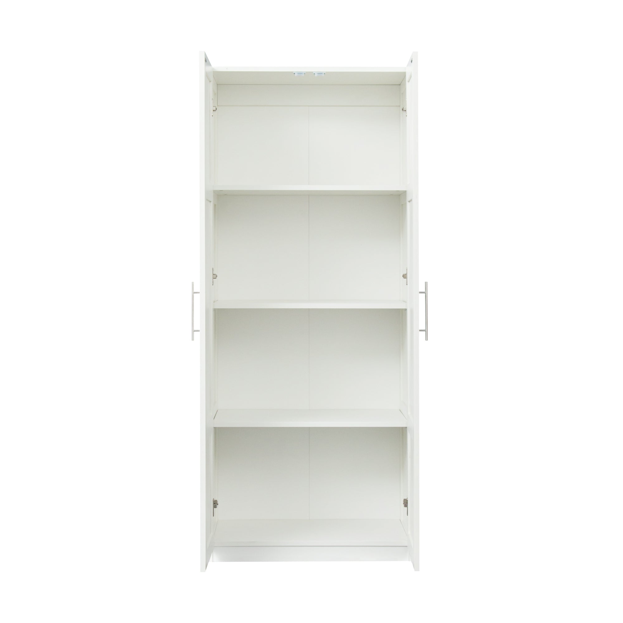 70.87" Tall White Shaker Storage Cabinet with Two Doors